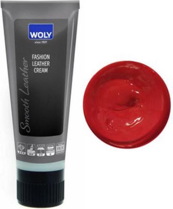 Woly Fashion leather cream 75 ml rood