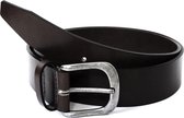 JAP Fashion leren riem - 105 tot 110 cm - Samac gesp - 3,5 CM - Jeans Broekriem - Mannen riemen - Zwart - XL