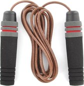 Rucanor - Leather Skip Rope II - Lederen springtouw - One Size - Bruin/Zwart/Rood