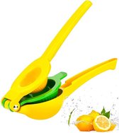 YONO Citruspers – Citroenpers – Limoenpers – Handmatige Fruitpers – Sinaasappel Juicer – Geel