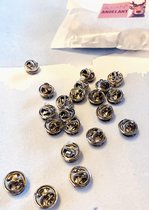 Steek Pins - 20 stuks - Zilverkleurig - Brochespeld- steekspeld