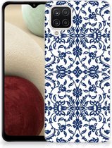 GSM Hoesje Samsung Galaxy A12 Trendy Telefoonhoesjes Flower Blue