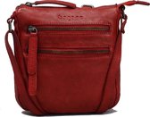 Bagsac Leren Schoudertas 6005 Rood