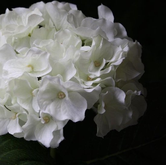 Hortensia deluxe kunstplant 45cm - crème
