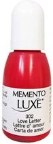 RL-302 Memento luxe stempelinkt refill - rood - inkt navulling - love letter 302 - 15 ml - kerstrood