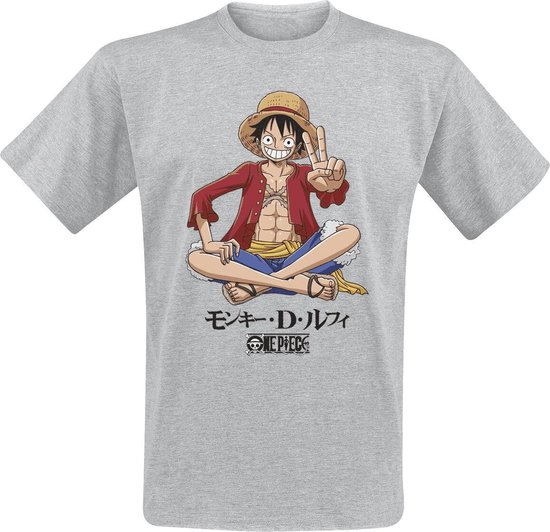 Tether van nu af aan onderwerpen One Piece T-shirt Mannen Luffy Sitting XXL | bol.com