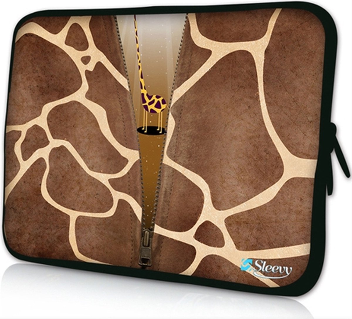 Sleevy 11,6 inch laptophoes giraffe design - laptop sleeve - Sleevy collectie 300+ designs