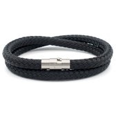 Wiyer Bracelets Touwarmband - Black - 6 mm - L