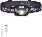 Premium hoofdlamp LED - Met handsensor - USB oplaadbaar - Extra fel - 3 standen - Mijnwerkerslamp