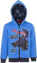Star Wars jongens hoodie / sweater, blauw met rits, maat 104