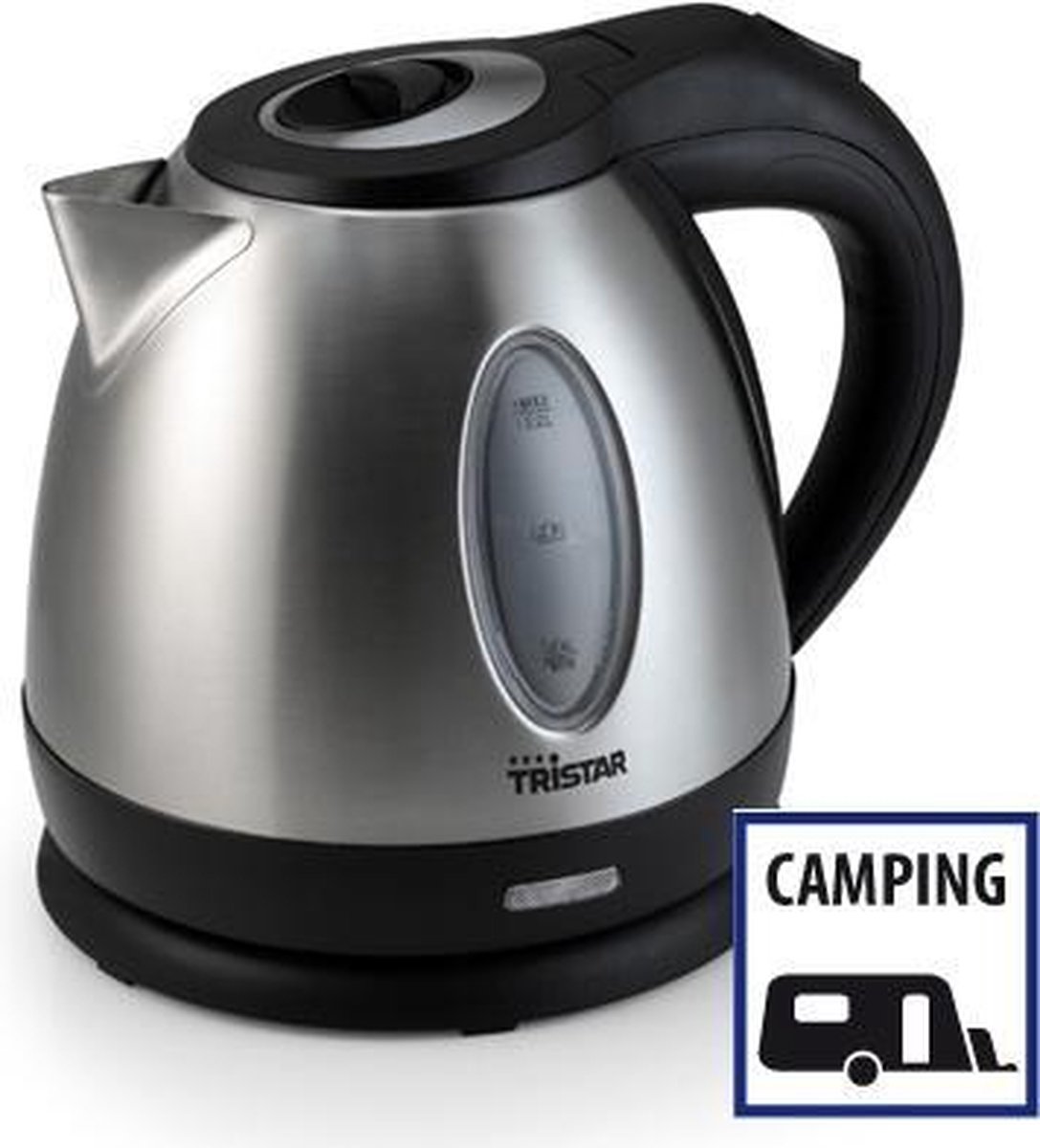 Tristar Waterkoker WK-1325 - 900W - 1,2L - Camping geschikt - RVS — afbeelding 2