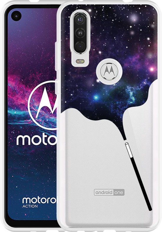 Motorola One Action Hoesje Galaxy Toverstaf | bol.com