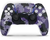 Playstation 5 Controller Skin Camouflage Paars Sticker