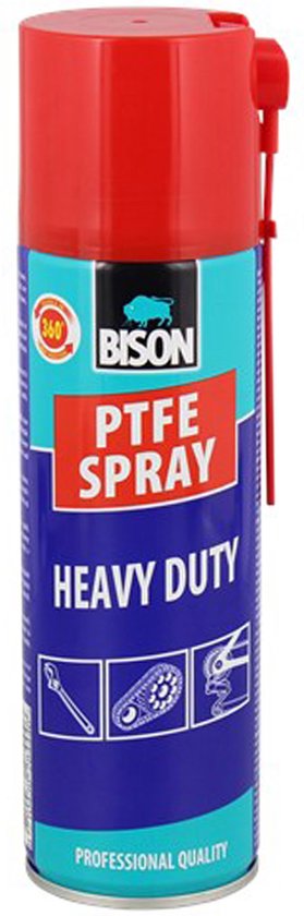 Bison PTFE spray 300 ml - Smeermiddel 300 ML voor metaal en kunststof - HEAVY DUTY