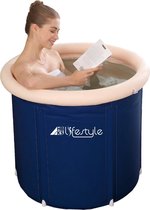 HBKS Zitbad - Bath Bucket - Ice Bath - Dompelbad - Voor Volwassenen en Kinderen - Inclusief Tas - Ijsbad Wim Hof Methode - Inclusief ijsbad ebook - Blauw