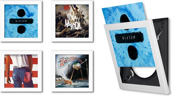 Alcatraz Island reinigen Verslaafd LP / vinyl wissellijst frame - fotolijst (wit) 4 pack | bol.com
