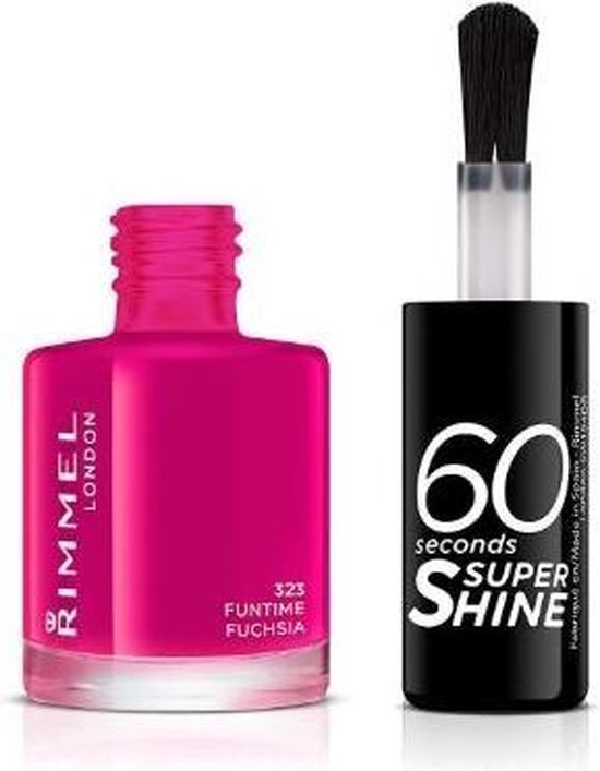 Rimmel London 60 seconds supershine Nagellak - 323 Funtime Fuchsia