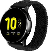 Bandje Voor Samsung Galaxy Watch Nylon Gevlochten Solo Band - Zwart - Maat: 22mm - XL - Horlogebandje, Armband