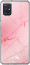 6F hoesje - geschikt voor Samsung Galaxy A52 - Transparant TPU Case - Coral Marble #ffffff