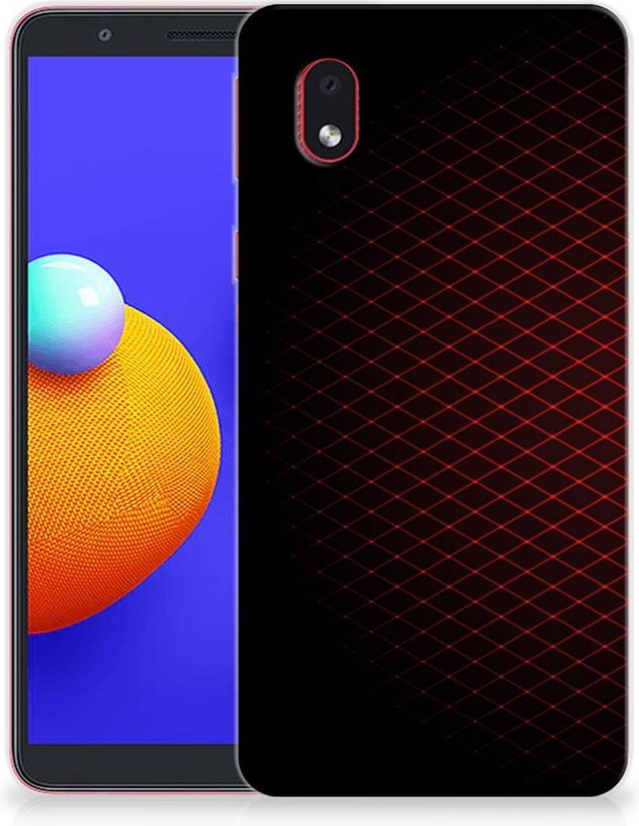 Samsung Galaxy A01 Core TPU bumper Geruit Rood