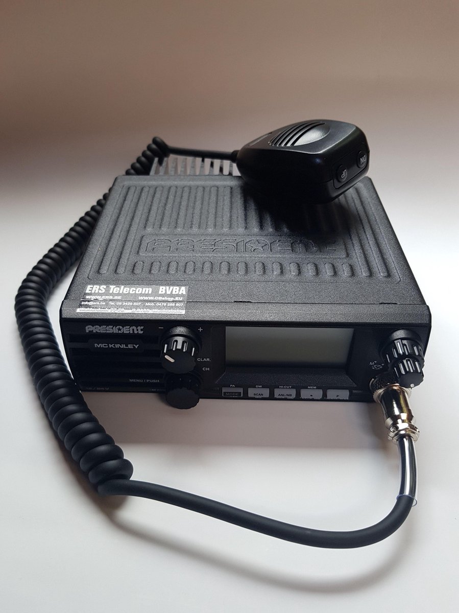 President McKinley CBToestel met SSB FM & AM Zwart bol