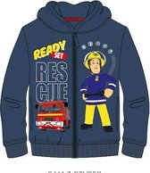 Brandweerman Sam hoodie met rits - blauw - Maat 110 / 5 jaar