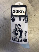 SOKn. trendy sokken "Echt Holland" maat 35-41  (Ook leuk om kado te geven !)