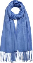 Clayre & Eef sjaal 70x170cm blauw