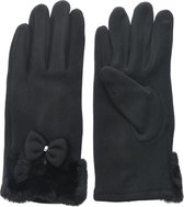 Melady Handschoenen Winter 8*24 cm Zwart Polyester Handschoenen Dames