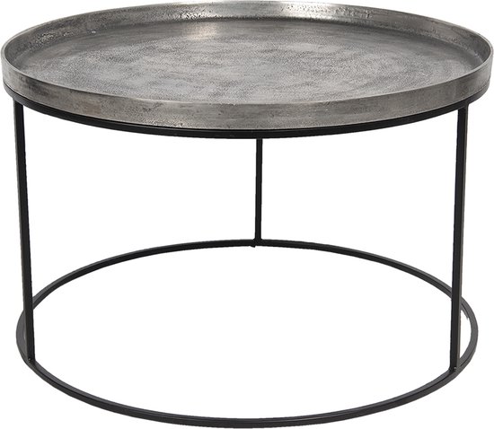 Table d'appoint | Ø 80 * 48 cm | Doré | Aluminium | Clayre & Eef | 50423L