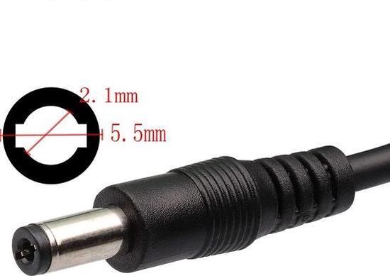 SANS Acculader - Elektrische Fietsoplader - 42v 2A (2.1 connector) - Vervanging 36v fietsaccu van SANS — afbeelding 4