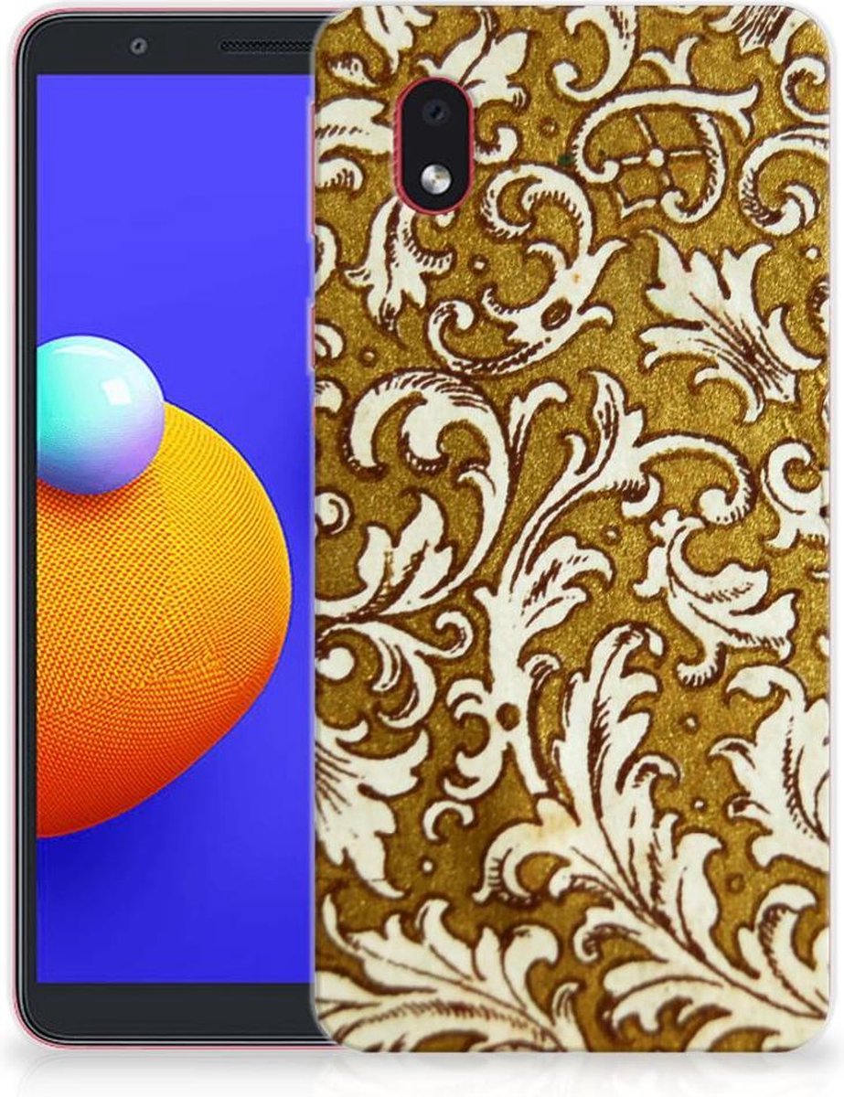Siliconen Hoesje Samsung Galaxy A01 Core Barok Goud