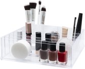 LYVION de maquillage moyen / Maquillage / Trousse de beauté / Boîte de rangement de maquillage / Boîte de rangement de cosmétiques / Opbergbox de maquillage / Trousse de Maquillage - Transparent