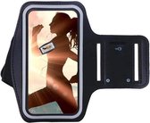 Sportarmband - Zwart - Spatwaterdicht - 1 sleutelhouder - Reflecterend - Hardlooparmband - Telefoonarmband  - Hardloop Telefoonhouder Geschikt voor: Samsung Galaxy S21