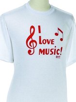 T-shirt, Piano maat L