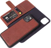 DECODED Detachable Wallet Case - iPhone 11 Pro Max - Afneembaar Hoesje met Pasjeshouder - Hoogwaardig Europees Leer - Bruin