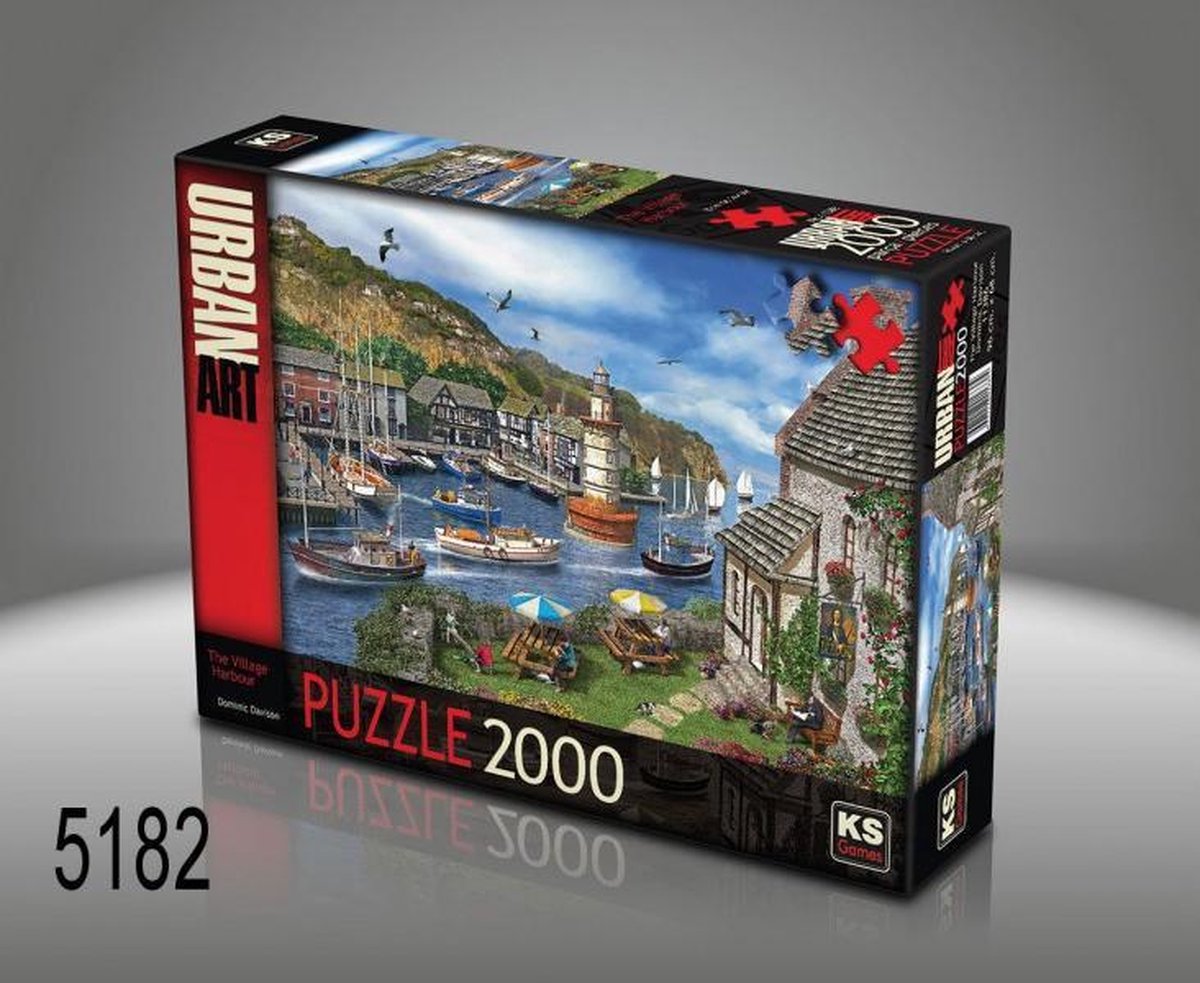 KS Games Village Harbour Puzzel – 2000 Stukjes – 96 x 68 cm – Landschap