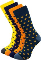Slopes&Town Bamboe Sokken Yellow&Orange Edition Socks (4 pairs)