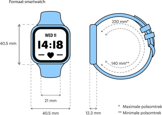 Fitbit Sense - Smartwatch - Wit - Fitbit