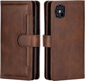 Portemonnee hoesje - Bookcase iPhone 12 / iPhone 12 Pro - Donkerbruin