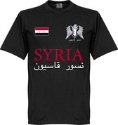 Syrië National T-Shirt - Zwart - L