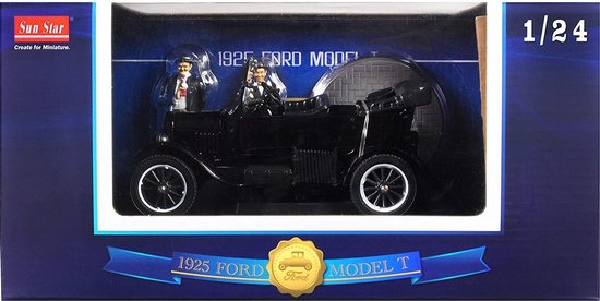 Ford Modèle T 1925 Avec Laurel & Hardy - Maquette Sun Star 1:24