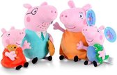 Peppa Pig Knuffel Familie- Hele Set - Kinder Speelknuffel - Zachte Knuffels - Leuke Collectie - 19-30 cm
