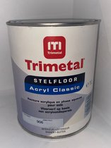 Trimetal Stelfloor Acryl Classic - Binnen&Buiten Vloerverf - "Lichtgrijs" - 1L