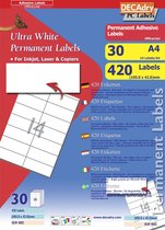 Étiquettes / étiquettes Decadry 105 x 42 mm