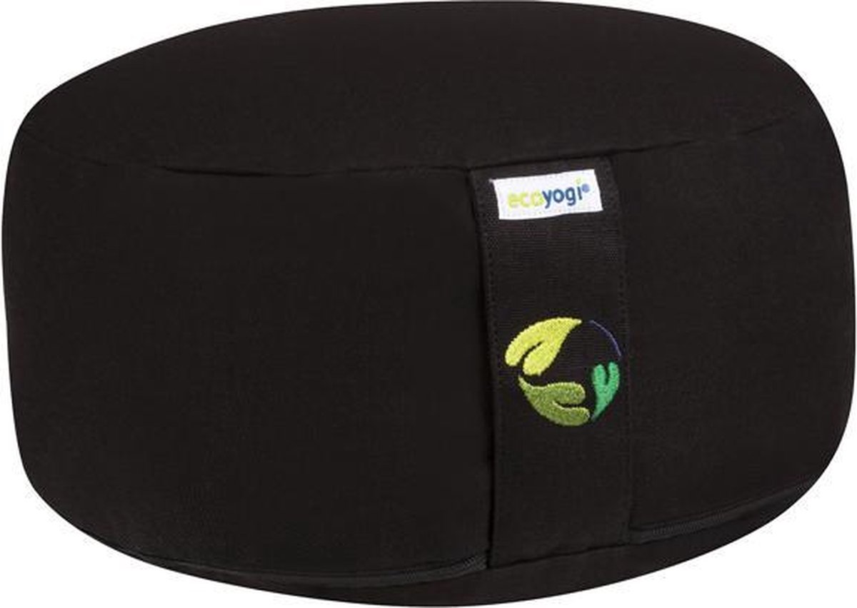 Bol.com Meditatiekussen Ecoyogi Donker Blauw Standaardmaat 15 cm x 30 cm (Hoogte x Diameter) – Wasbare Buitenhoes – Aanpasbare B... aanbieding