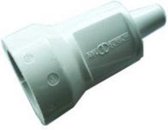 ABL - PVC Randaarde Contra Stekker  Met Tule - Wit