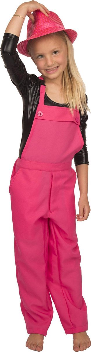 Roze overall - tuinbroek voor kinderen - maat 140 | bol.com