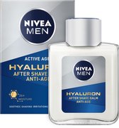 NIVEA MEN Anti-Age Hyaluronzuur After Shave Balm - Aftershave - Revitaliseert de huid na het scheren - Hydraterende werking - 100 ml