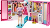Bol.com Barbie Droom Kledingkast met pop - Poppenset aanbieding